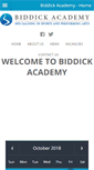 Mobile Screenshot of biddickacademy.com