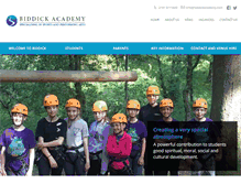 Tablet Screenshot of biddickacademy.com